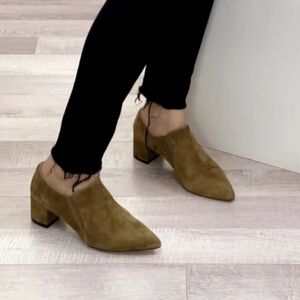 Ladies shoes deer leather shoes